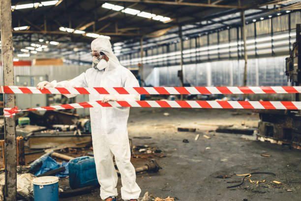 Professional Unattended Death Cleanup technician working in Runge, TX
